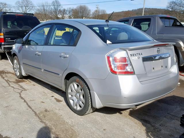 3N1AB6AP4CL622690 - 2012 NISSAN SENTRA 2.0 SILVER photo 3