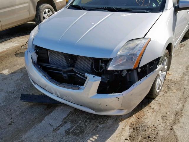 3N1AB6AP4CL622690 - 2012 NISSAN SENTRA 2.0 SILVER photo 9