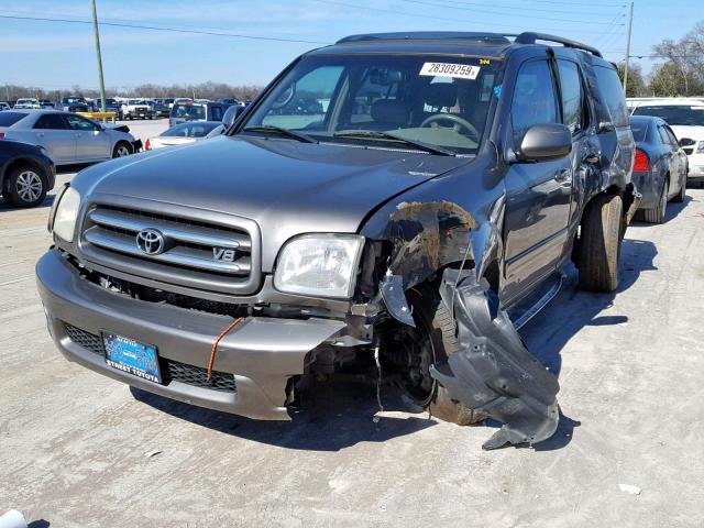 5TDBT48A14S223364 - 2004 TOYOTA SEQUOIA LI GRAY photo 2