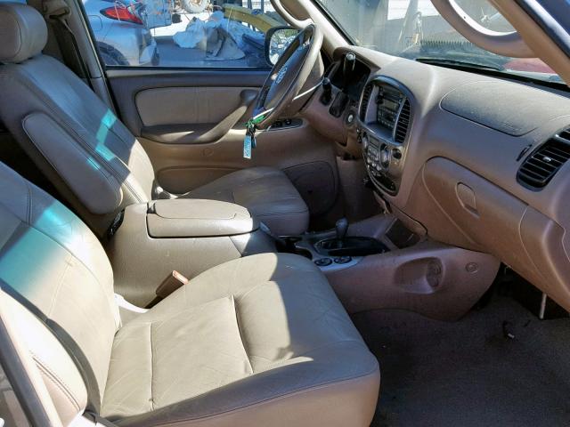 5TDBT48A14S223364 - 2004 TOYOTA SEQUOIA LI GRAY photo 5