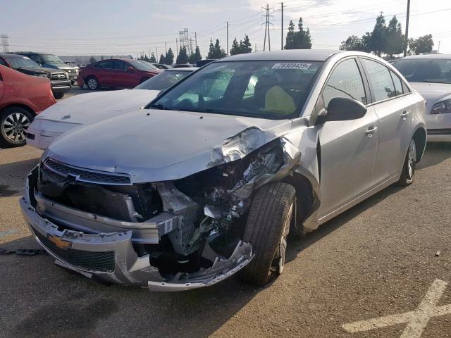 1G1PB5SG5E7314248 - 2014 CHEVROLET CRUZE LS SILVER photo 2