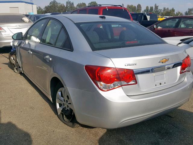 1G1PB5SG5E7314248 - 2014 CHEVROLET CRUZE LS SILVER photo 3