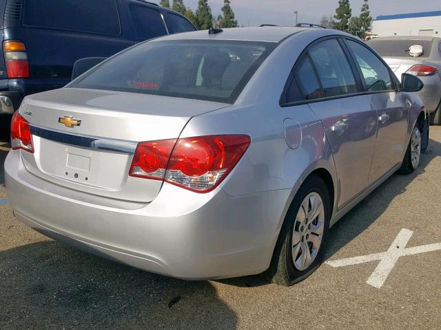 1G1PB5SG5E7314248 - 2014 CHEVROLET CRUZE LS SILVER photo 4