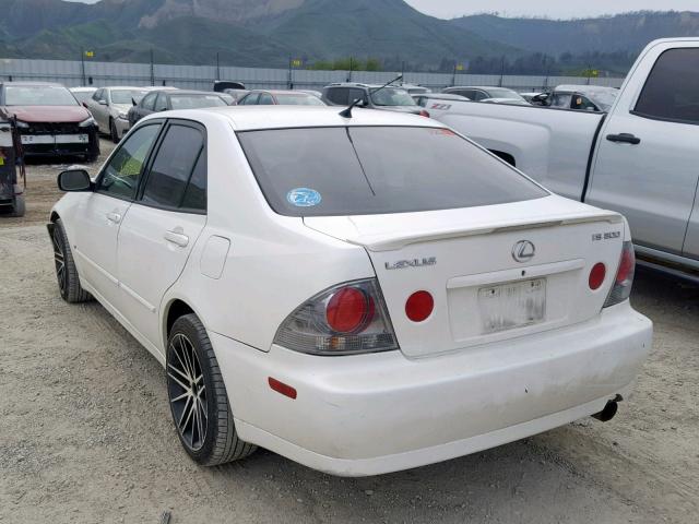 JTHBD192840084130 - 2004 LEXUS IS 300 WHITE photo 3