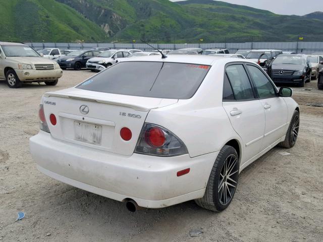 JTHBD192840084130 - 2004 LEXUS IS 300 WHITE photo 4