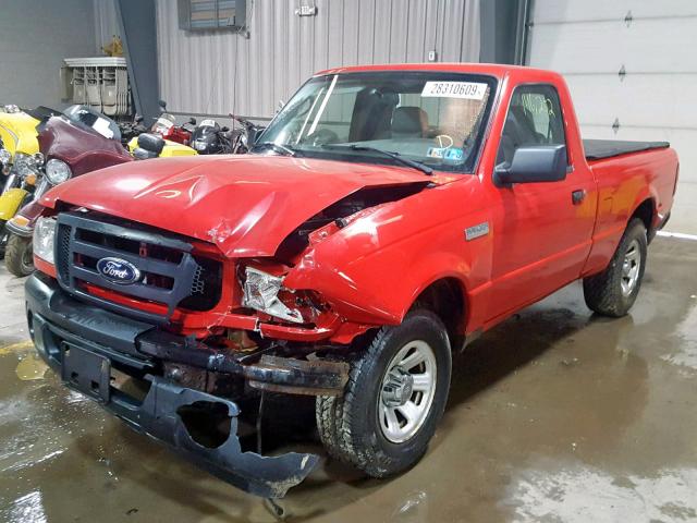 1FTYR10D39PA05957 - 2009 FORD RANGER RED photo 2