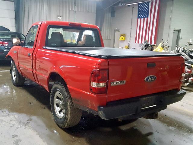 1FTYR10D39PA05957 - 2009 FORD RANGER RED photo 3