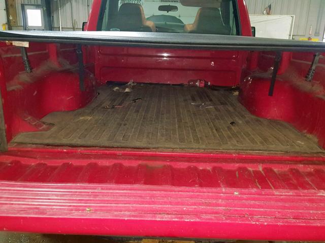 1FTYR10D39PA05957 - 2009 FORD RANGER RED photo 6