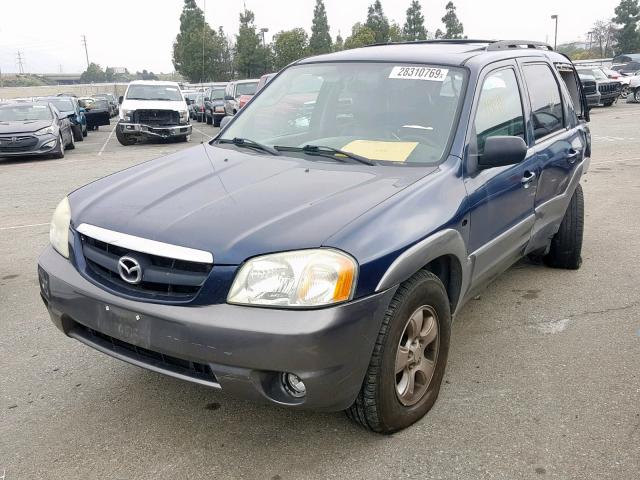 4F2CZ061X4KM30096 - 2004 MAZDA TRIBUTE ES 蓝色 照片 2