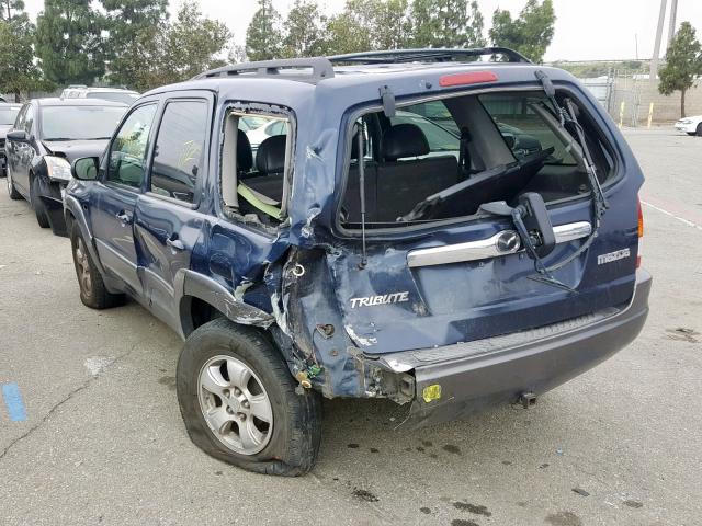 4F2CZ061X4KM30096 - 2004 MAZDA TRIBUTE ES 蓝色 照片 3