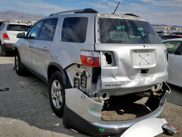 1GKKRPEDXCJ346501 - 2012 GMC ACADIA SLE SILVER photo 3