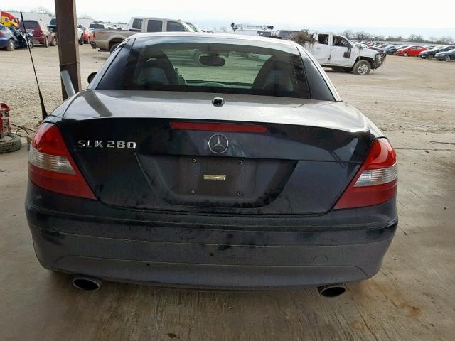 WDBWK54F98F177315 - 2008 MERCEDES-BENZ SLK 280 BLACK photo 6