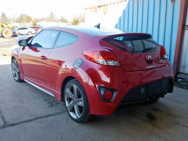 KMHTC6AE7FU231668 - 2015 HYUNDAI VELOSTER T RED photo 3