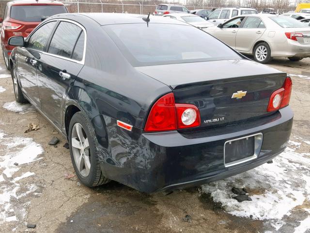 1G1ZC5E18BF284449 - 2011 CHEVROLET MALIBU 1LT შავი ფოტო 3