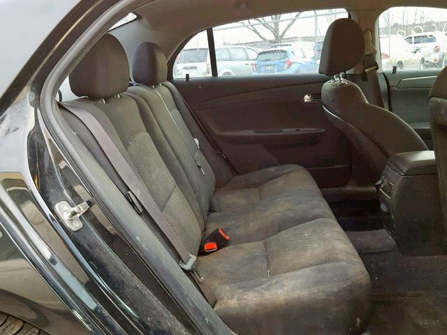 1G1ZC5E18BF284449 - 2011 CHEVROLET MALIBU 1LT შავი ფოტო 6