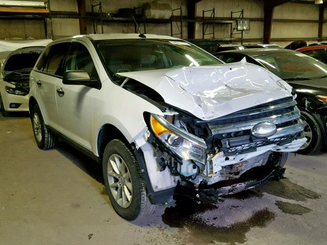 2FMDK3GC4EBA04423 - 2014 FORD EDGE SE WHITE photo 1