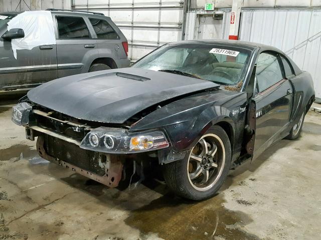 1FAFP42X43F335034 - 2003 FORD MUSTANG GT BLACK photo 2