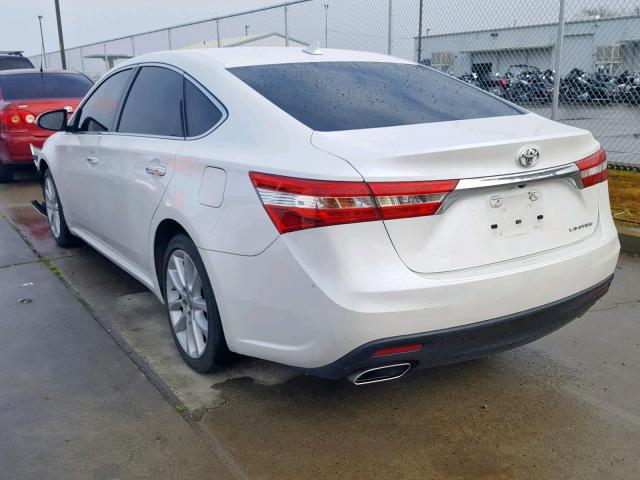 4T1BK1EB5DU001772 - 2013 TOYOTA AVALON BAS WHITE photo 3