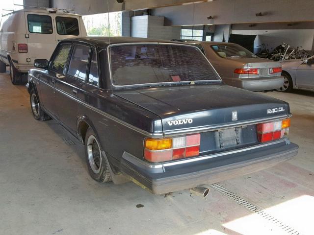 YV1AX8845K1352696 - 1989 VOLVO 244 DL BLACK photo 3