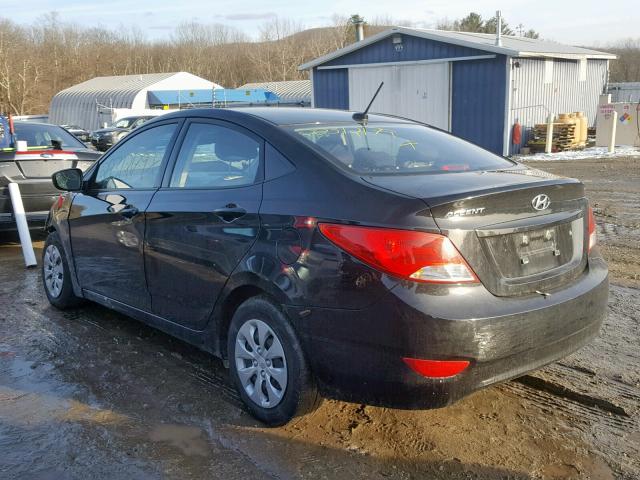 KMHCT4AE6HU273109 - 2017 HYUNDAI ACCENT SE BLACK photo 3