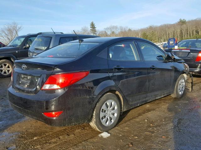 KMHCT4AE6HU273109 - 2017 HYUNDAI ACCENT SE BLACK photo 4