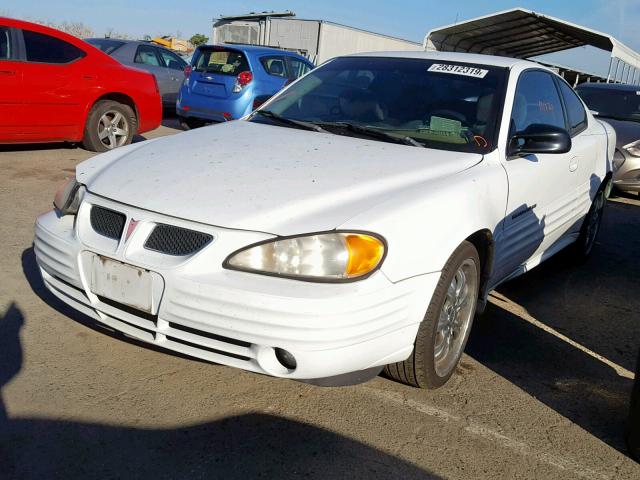 1G2NE12T5XM889213 - 1999 PONTIAC GRAND AM S WHITE photo 2