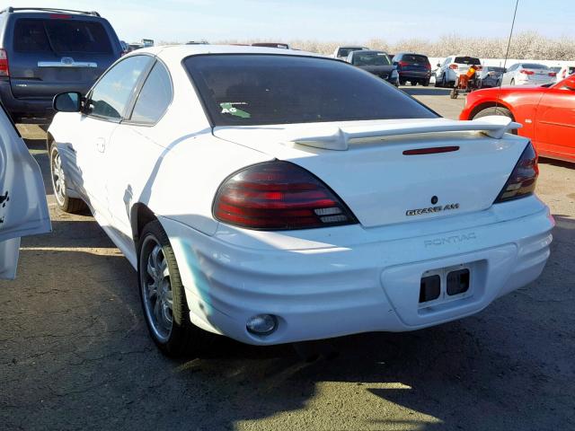 1G2NE12T5XM889213 - 1999 PONTIAC GRAND AM S WHITE photo 3