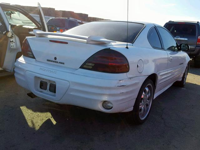 1G2NE12T5XM889213 - 1999 PONTIAC GRAND AM S WHITE photo 4