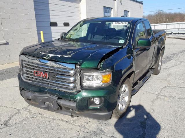 1GTH6CE32G1163212 - 2016 GMC CANYON SLE GREEN photo 2