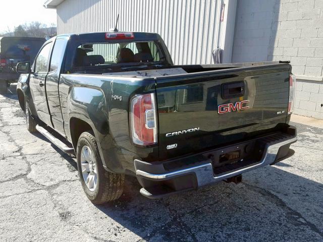 1GTH6CE32G1163212 - 2016 GMC CANYON SLE GREEN photo 3