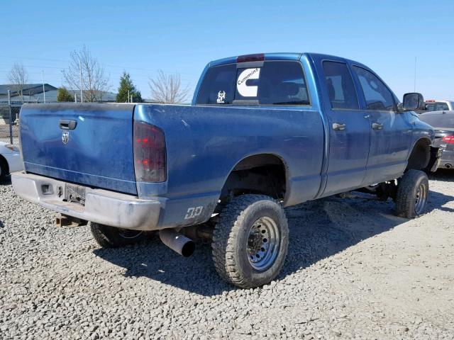 3D7KS28C05G846151 - 2005 DODGE RAM 2500 S ლურჯი ფოტო 4