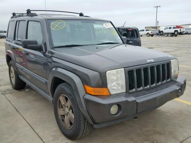 1J8HH48K06C258821 - 2006 JEEP COMMANDER BLACK photo 1