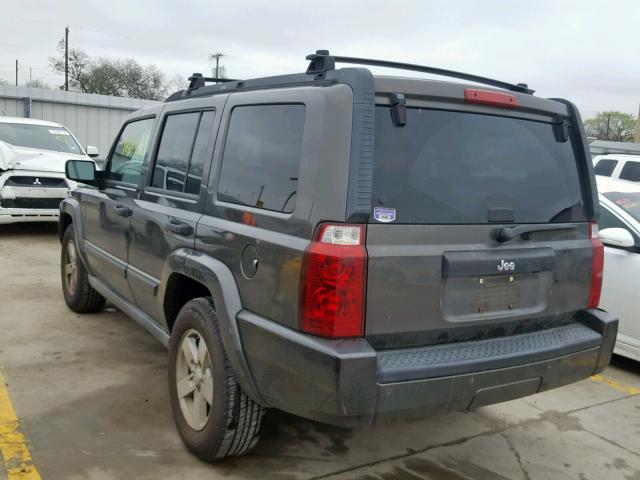1J8HH48K06C258821 - 2006 JEEP COMMANDER BLACK photo 3