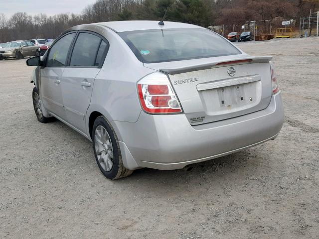 3N1AB6AP7CL652234 - 2012 NISSAN SENTRA 2.0 SILVER photo 3