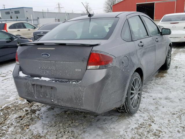 1FAHP3GN6BW131134 - 2011 FORD FOCUS SES GRAY photo 4