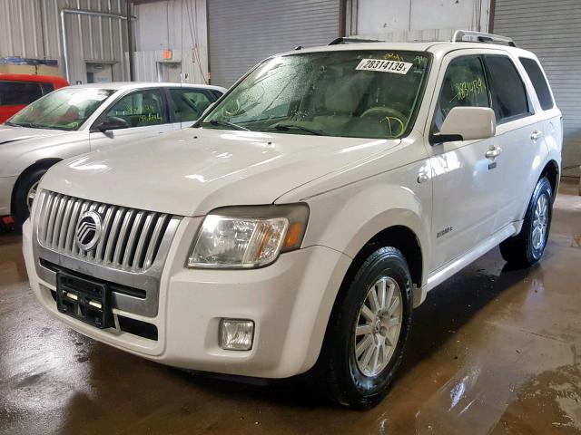 4M2CU97188KJ08347 - 2008 MERCURY MARINER PR WHITE photo 2