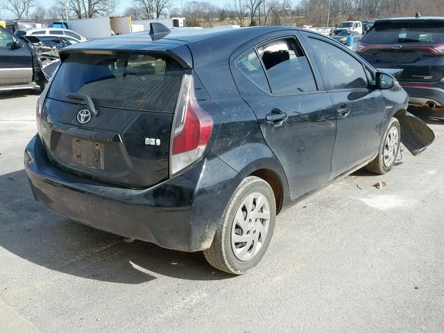 JTDKDTB32F1580117 - 2015 TOYOTA PRIUS C BLACK photo 4