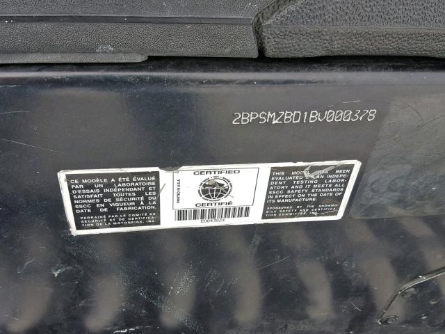 2BPSMZBD1BV000378 - 2011 SKI DOO MARINE LOT BLACK photo 10