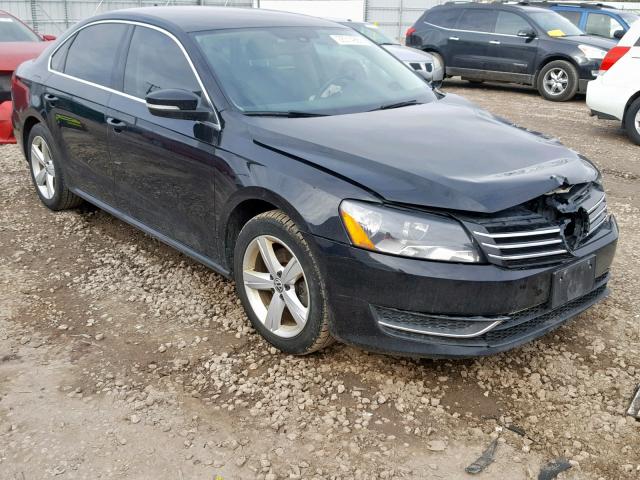 1VWBH7A3XDC129982 - 2013 VOLKSWAGEN PASSAT SE BLACK photo 1