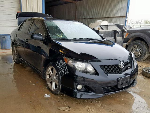 1NXBE40E29Z102026 - 2009 TOYOTA COROLLA XR BLACK photo 1