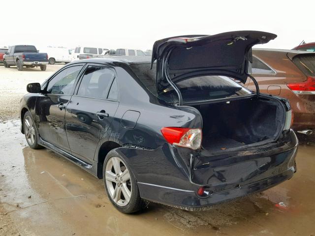 1NXBE40E29Z102026 - 2009 TOYOTA COROLLA XR BLACK photo 3