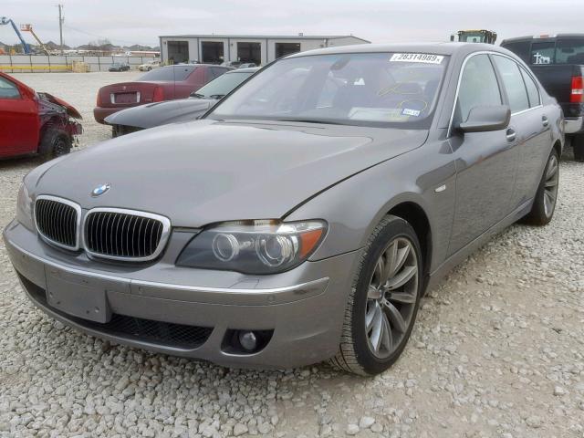 WBAHL83527DT09789 - 2007 BMW 750 I GRAY photo 2