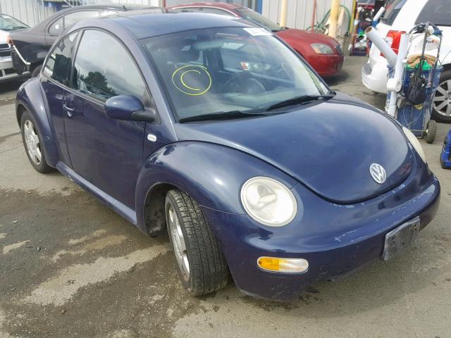3VWCK21C71M446332 - 2001 VOLKSWAGEN NEW BEETLE Blau Foto 1