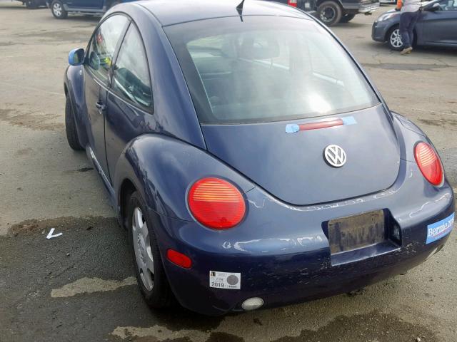 3VWCK21C71M446332 - 2001 VOLKSWAGEN NEW BEETLE Blau Foto 3