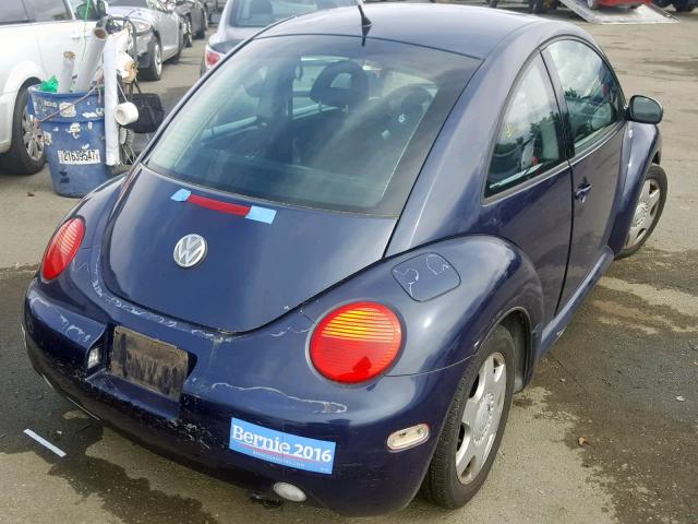 3VWCK21C71M446332 - 2001 VOLKSWAGEN NEW BEETLE Blau Foto 4