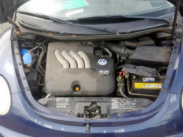 3VWCK21C71M446332 - 2001 VOLKSWAGEN NEW BEETLE Blau Foto 7