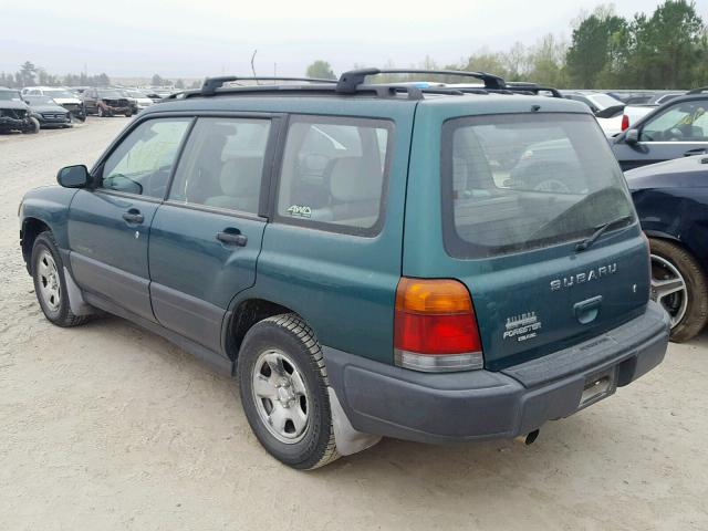 JF1SF6357YH702577 - 2000 SUBARU FORESTER L GREEN photo 3