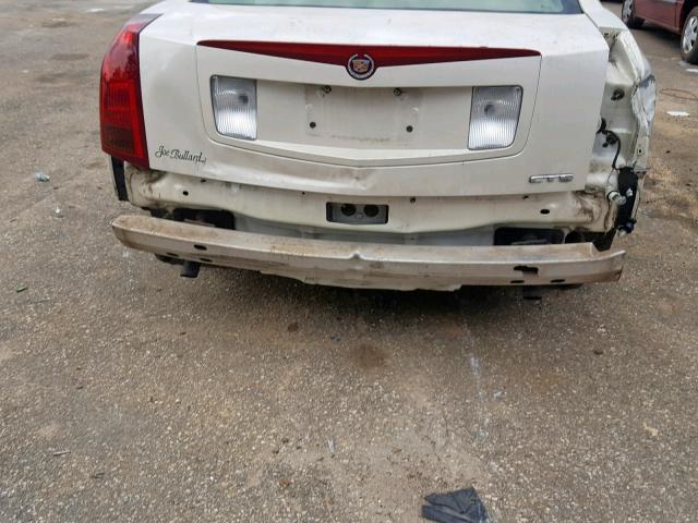 1G6DP577760146114 - 2006 CADILLAC CTS HI FEA WHITE photo 9