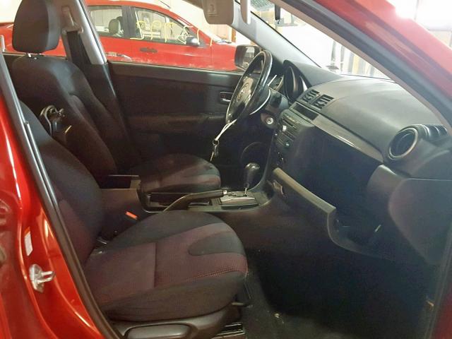 JM1BK324461525795 - 2006 MAZDA 3 S RED photo 5