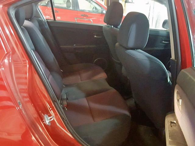 JM1BK324461525795 - 2006 MAZDA 3 S RED photo 6